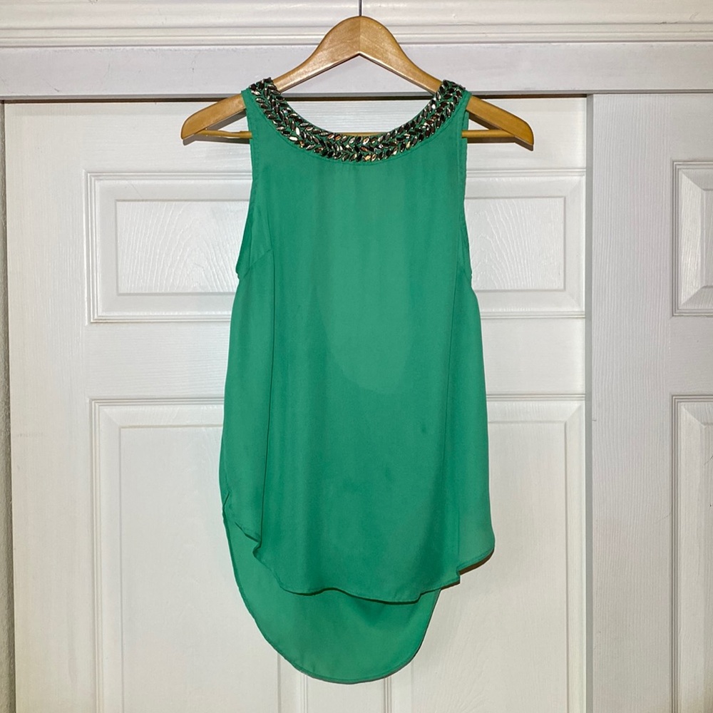 Sheer Green Top